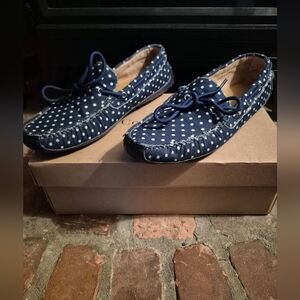 Navy Polka Dot Loafers Cole Haan